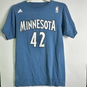 Adidas Minnesota Timberwolves Kevin Love 42 Tee Blue Womens Size S NBA